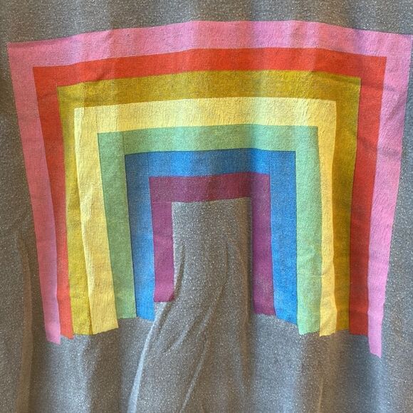 Donald grey short sleeve T-shirt small grey a with rainbow - Picture 2 of 7